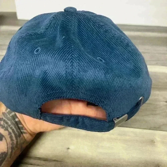 Disney Parks Official Mickey Mouse Embroidered Hat Corduroy Blue nice collector - Picture 5 of 5